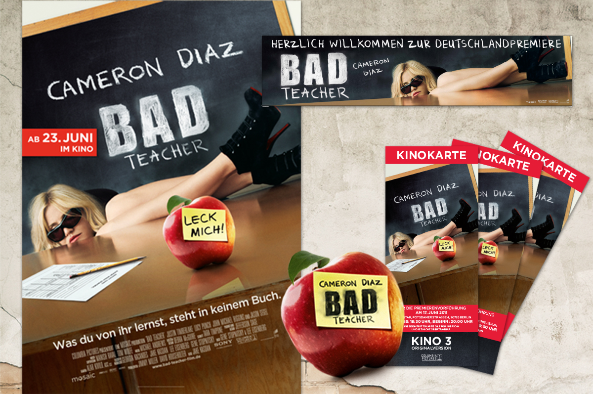Giveaways für den Film Bad Teacher