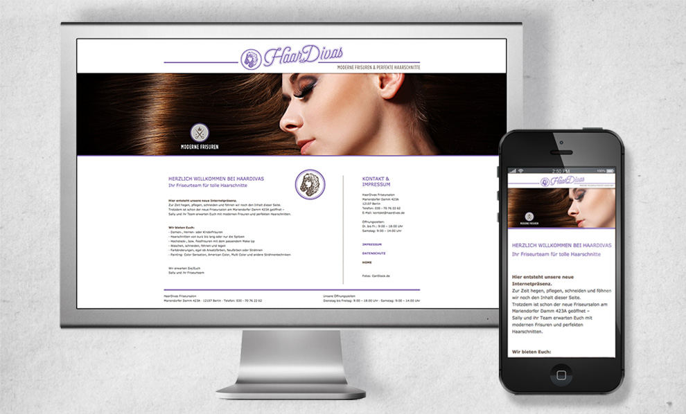 Haar-Divas Website